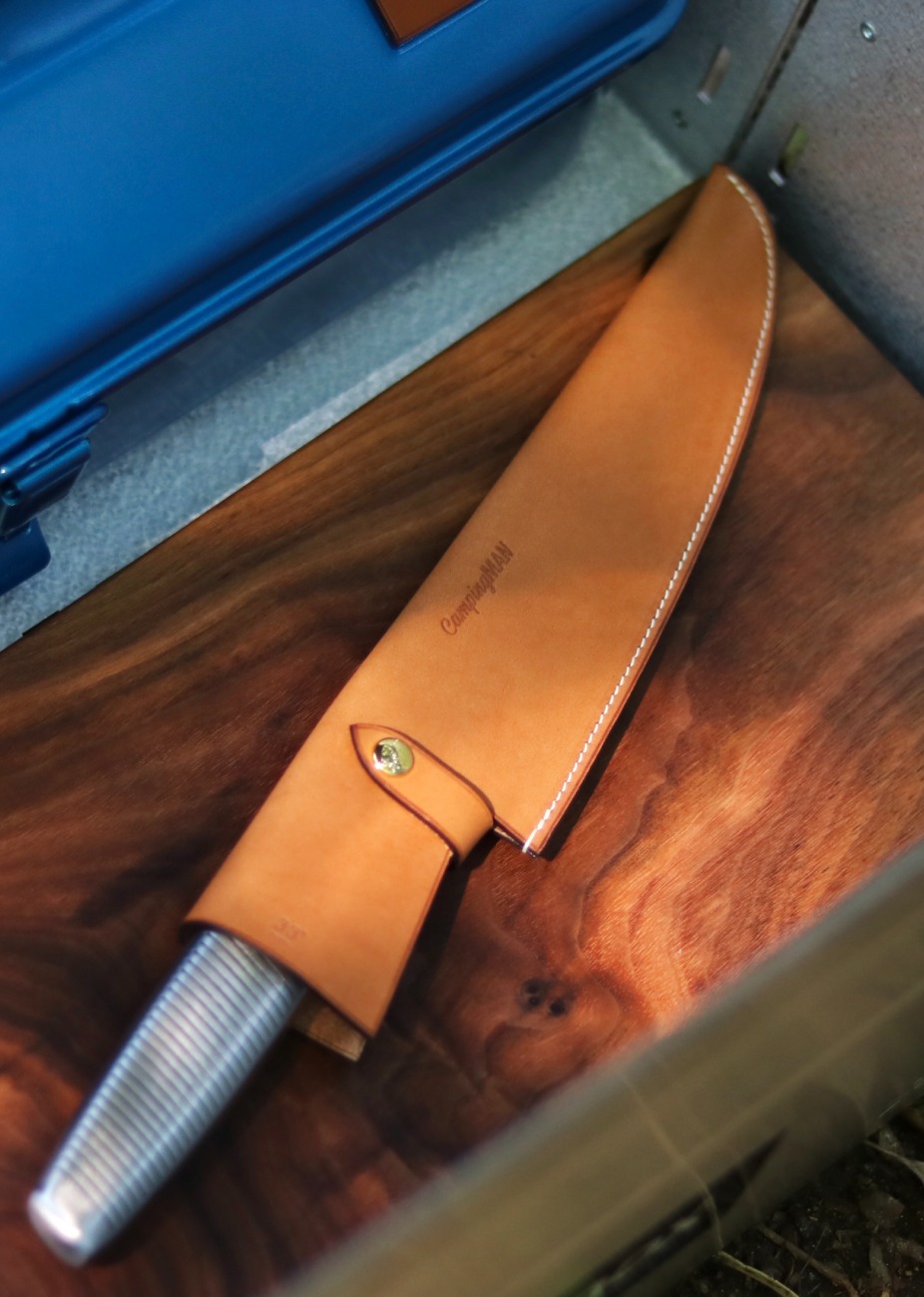 캠핑맨 나이프 가죽 케이스 (Knife leather case)
